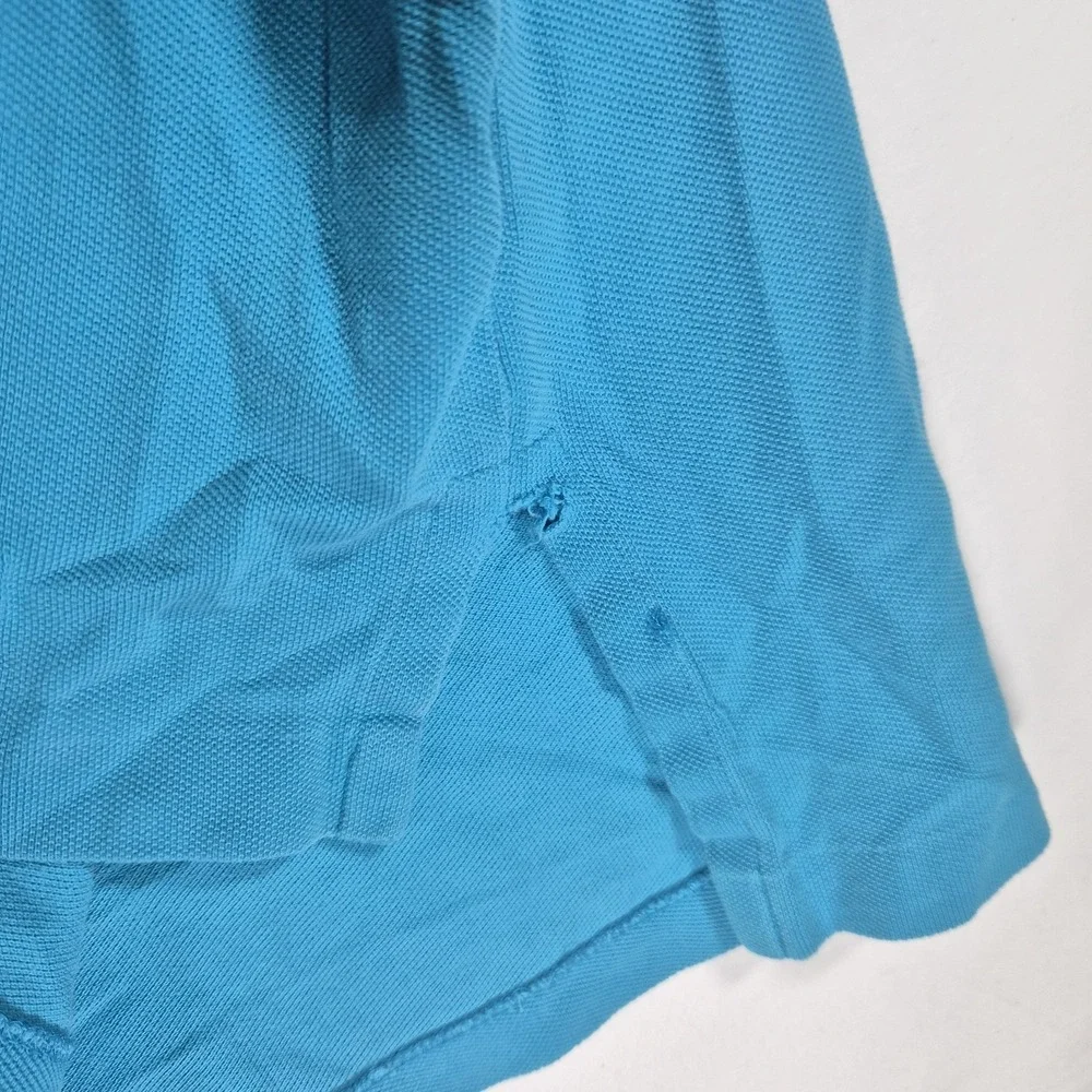 Vtg Polo Ralph Lauren Men's 3XLT Turquoise Blue Pink Pony Cotton